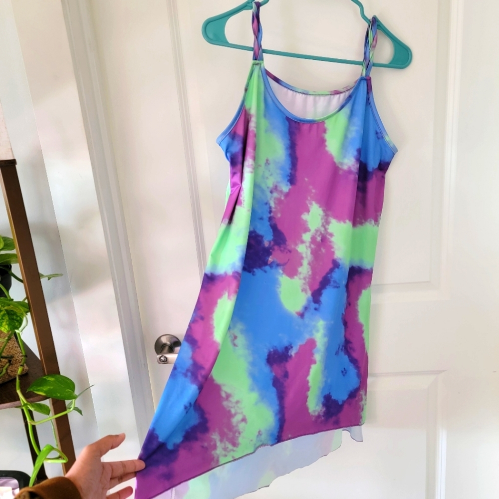 Lightweight Colorful Tie-Dye Dress